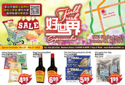 Field Fresh Supermarket Flyer March 25 to 31