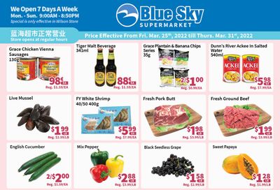 Blue Sky Supermarket (North York) Flyer March 25 to 31