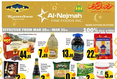 Alnejmah Fine Foods Inc. Flyer March 25 to 31