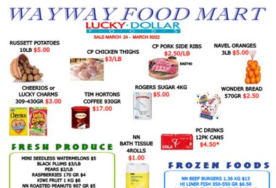 WayWay Food Mart Flyer March 25 to 31