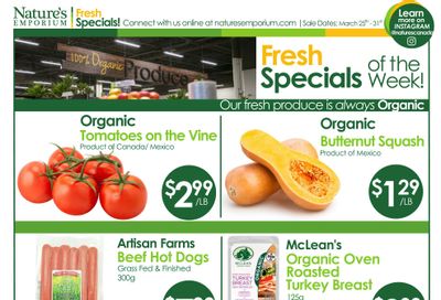 Nature's Emporium Weekly Flyer March 25 to 31