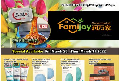 Famijoy Supermarket Flyer March 25 to 31