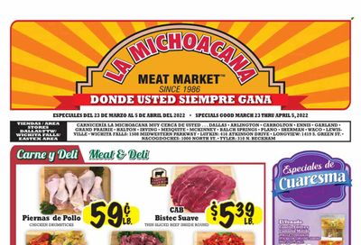 La Michoacana Meat Market (TX) Weekly Ad Flyer March 25 to April 1