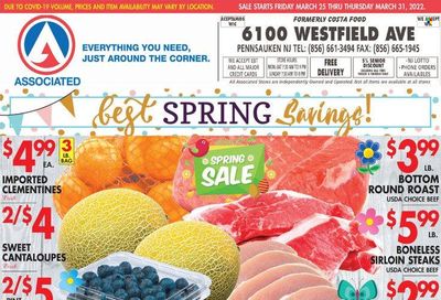 Associated Supermarkets (NY) Weekly Ad Flyer March 25 to April 1