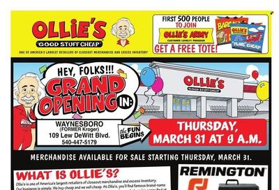 Ollie's Bargain Outlet (10) Weekly Ad Flyer March 25 to April 1