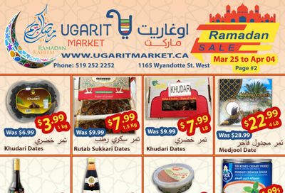 Ugarit Market Flyer March 25 to April 4