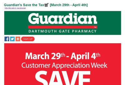 Guardian (Dartmouth Gate) Flyer March 29 to April 4