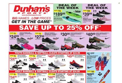 Dunham's Sports (MI, PA, WI) Weekly Ad Flyer March 28 to April 4