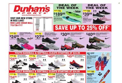 Dunham's Sports (WI) Weekly Ad Flyer March 28 to April 4