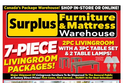 Surplus Furniture & Mattress Warehouse (Owen Sound) Flyer March 28 to April 3