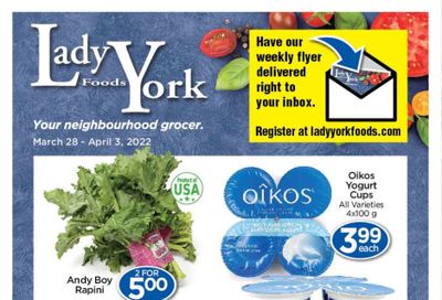 Lady York Foods Flyer March 28 to April 3