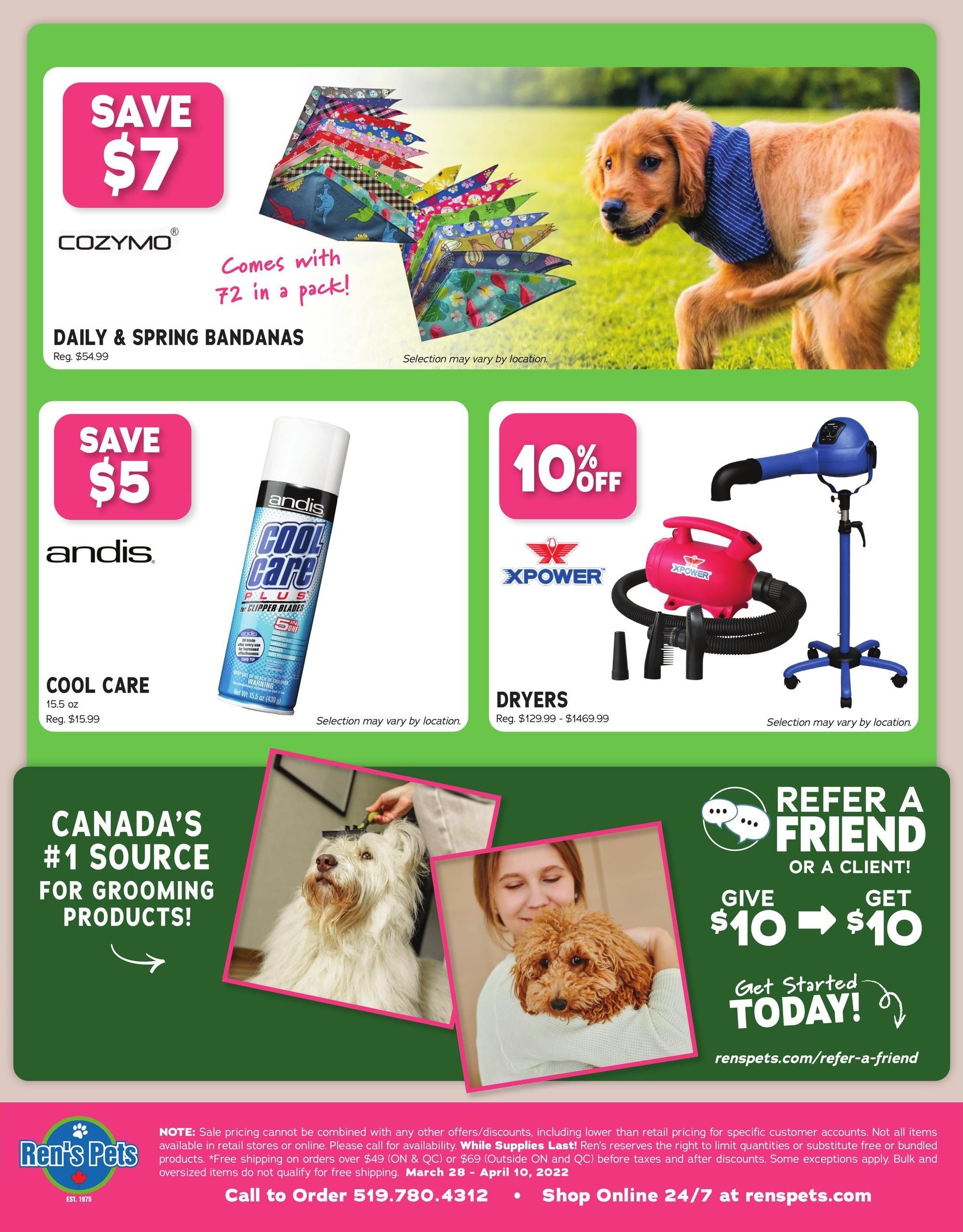 Ren's Pets Depot Flyer March 28 to April 10