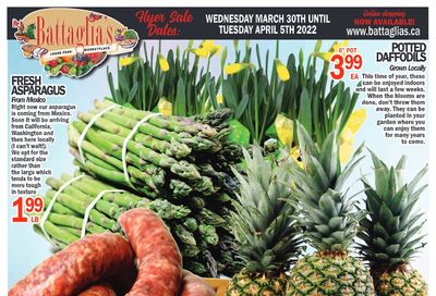 Battaglia's Marketplace Flyer March 30 to April 5