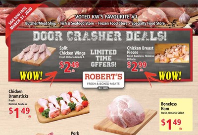 Robert's Fresh and Boxed Meats Flyer March 25 to 31