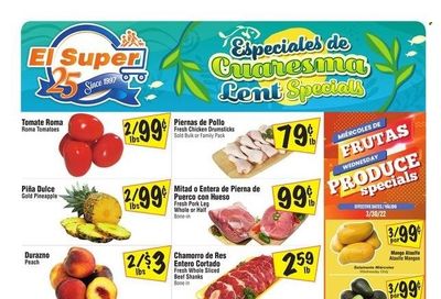 El Super (CA, NM, NV, TX) Weekly Ad Flyer March 30 to April 6