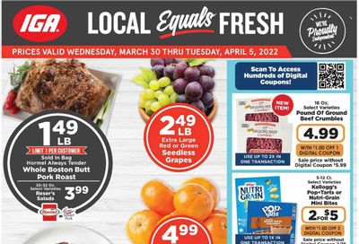 IGA Weekly Ad Flyer March 30 to April 6