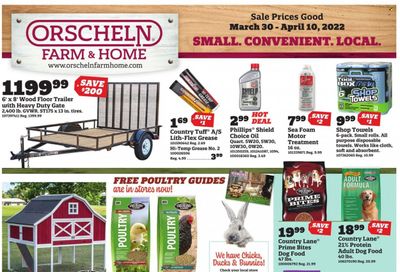 Orscheln Farm and Home (IA, IN, KS, MO, NE, OK) Weekly Ad Flyer March 30 to April 6
