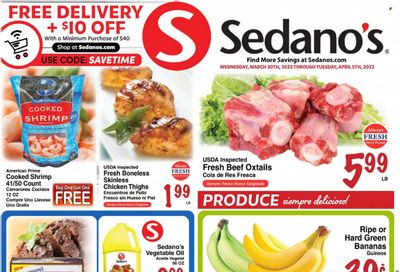 Sedano's (FL) Weekly Ad Flyer March 30 to April 6