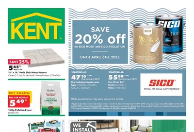 Kent Building Supplies Flyer March 31 to April 6