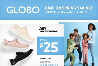 Globo Shoes Flyer March 30 to April 10