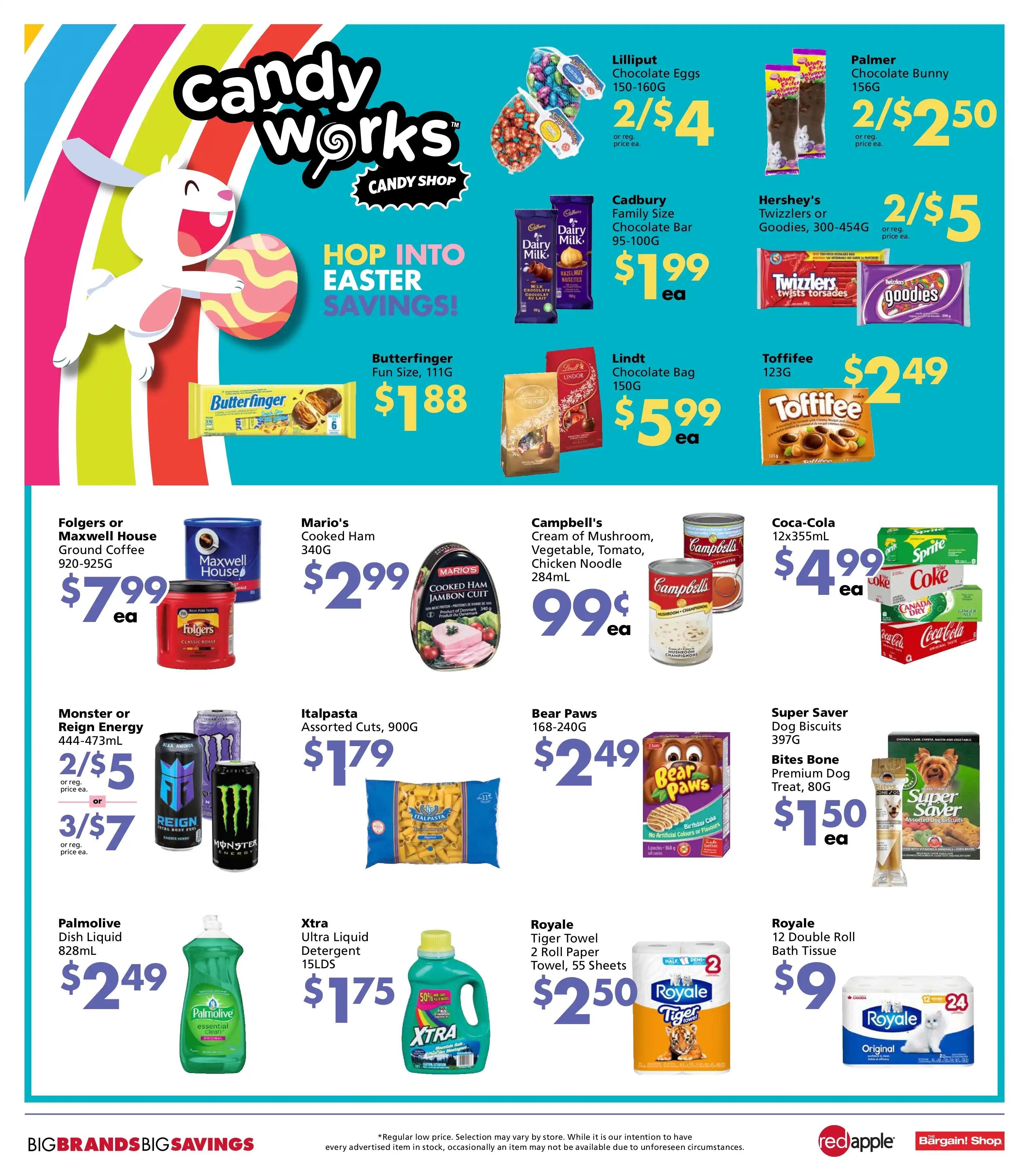The Bargain Shop & Red Apple Stores Flyer March 29 to April 3