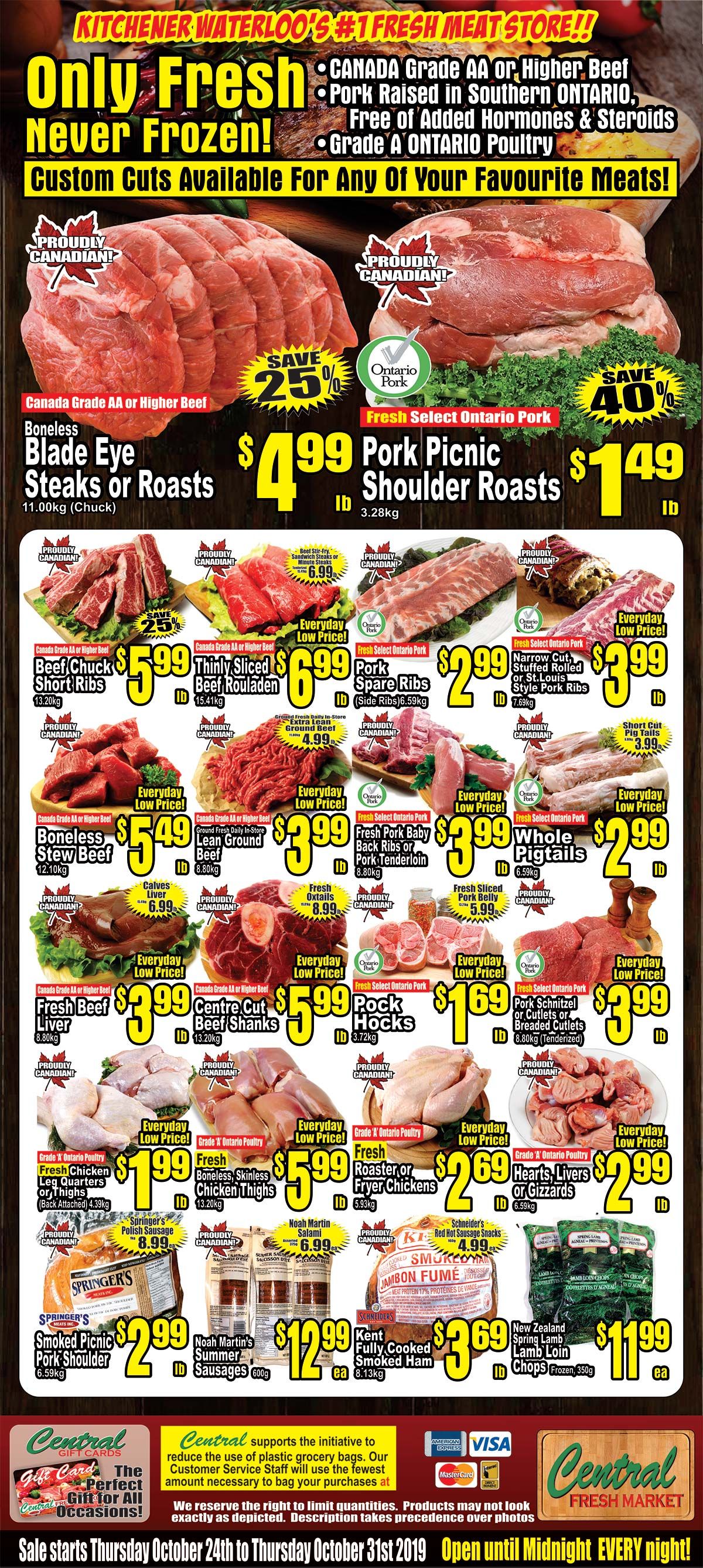 Central Fresh Market Flyer October 24 to 31