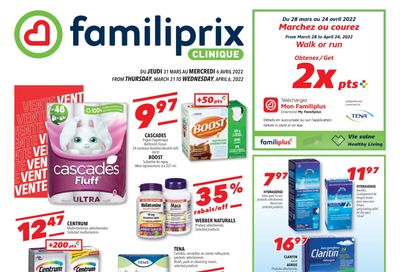 Familiprix Clinique Flyer March 31 to April 6