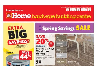 Home Hardware Building Centre (AB) Flyer March 31 to April 6