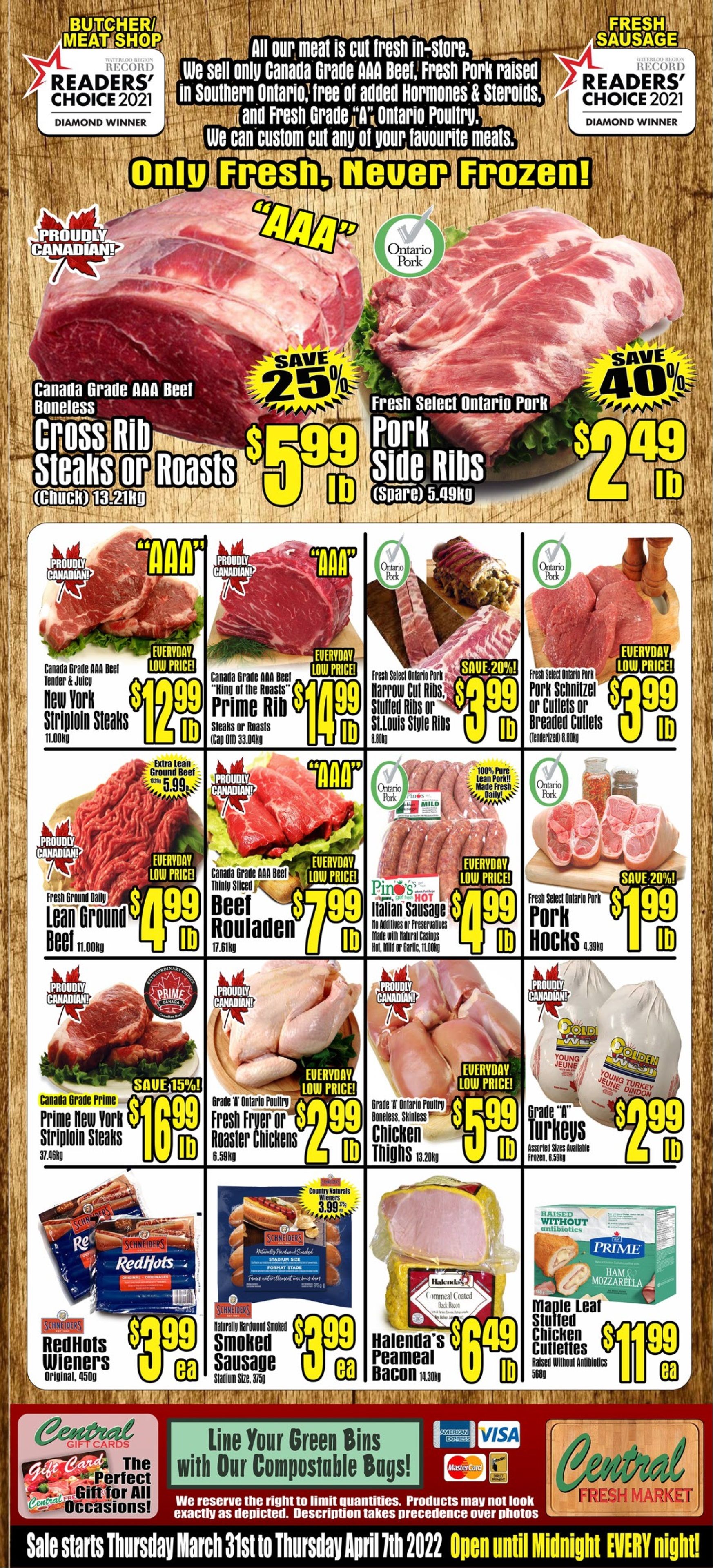 Central Fresh Market Flyer March 31 to April 7