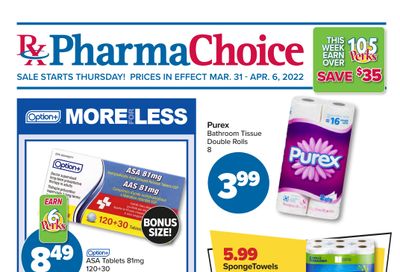 PharmaChoice (BC, AB, SK & MB) Flyer March 31 to April 6