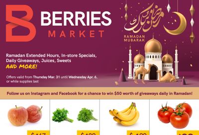 Berries Market Flyer March 31 to April 6
