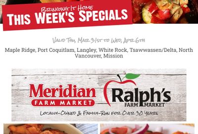 Meridian Farm Market Flyer March 31 to April 6
