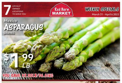 Red Barn Market Flyer March 31 to April 6