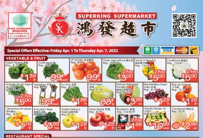 Superking Supermarket (North York) Flyer April 1 to 7