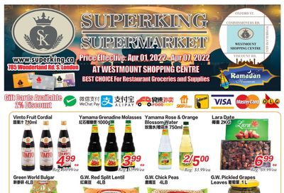 Superking Supermarket (London) Flyer April 1 to 7