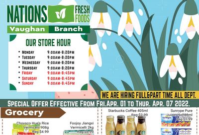 Nations Fresh Foods (Vaughan) Flyer April 1 to 7