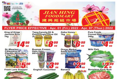 Jian Hing Foodmart (Scarborough) Flyer April 1 to 7