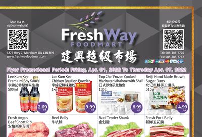 FreshWay Foodmart Flyer April 1 to 7