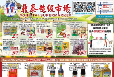 Tone Tai Supermarket Flyer April 1 to 7