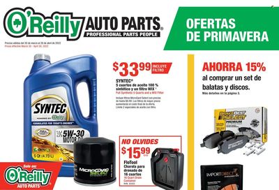 O'Reilly Auto Parts Weekly Ad Flyer March 31 to April 7