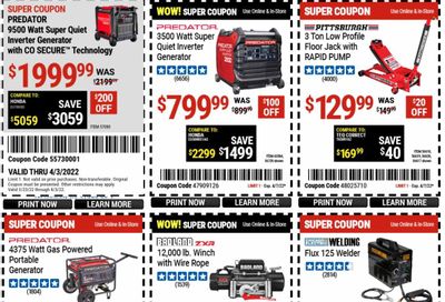 Harbor Freight Weekly Ad Flyer March 31 to April 7