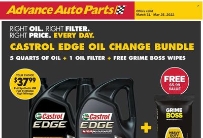 Advance Auto Parts Weekly Ad Flyer March 31 to April 7