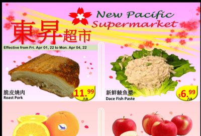 New Pacific Supermarket Flyer April 1 to 4