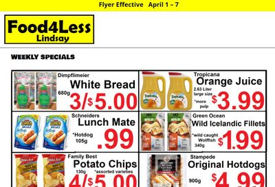 Food 4 Less Flyer April 1 to 7