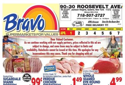 Bravo Supermarkets (CT, FL, MA, NJ, NY, PA) Weekly Ad Flyer April 1 to April 8