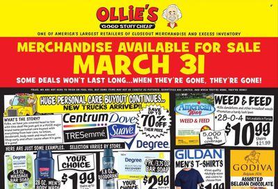 Ollie's Bargain Outlet Weekly Ad Flyer April 1 to April 8