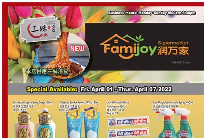 Famijoy Supermarket Flyer April 1 to 7