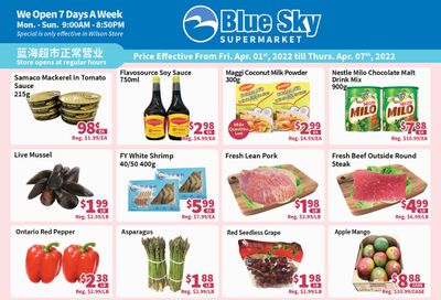Blue Sky Supermarket (North York) Flyer April 1 to 7