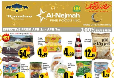 Alnejmah Fine Foods Inc. Flyer April 1 to 7
