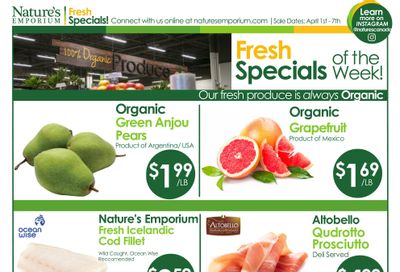 Nature's Emporium Weekly Flyer April 1 to 7